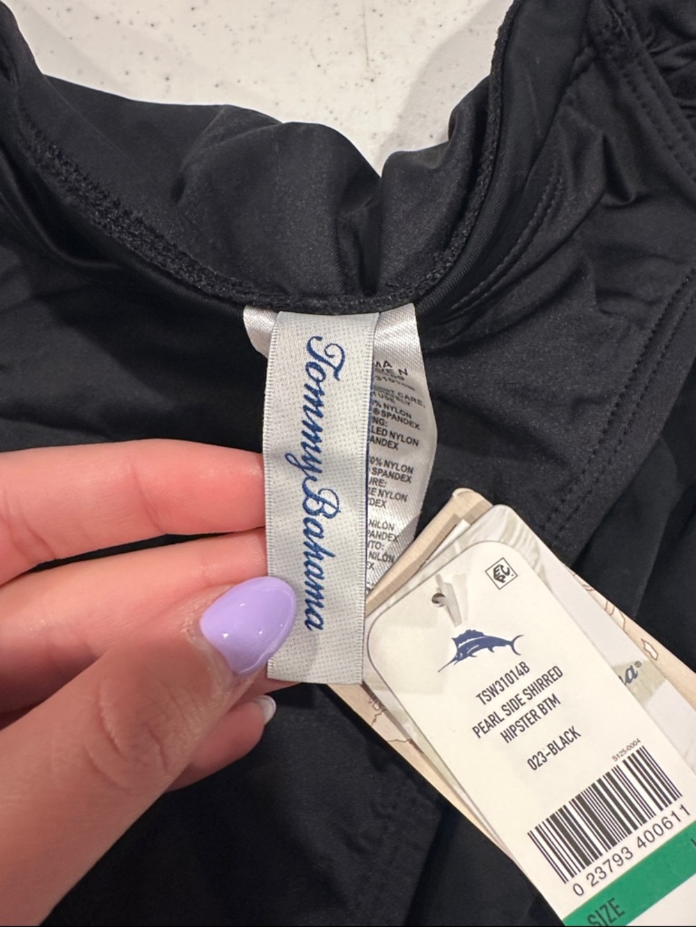 Tommy Bahama Black Bikini Bottoms - Picture 4 of 4